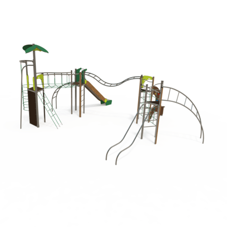 Žaidimų aikštelių kompleksas vaikams nuo 2 iki 12 metų amžiaus – kolekcija 'MEGA / MBG-2619_ME 18-4026-L19'