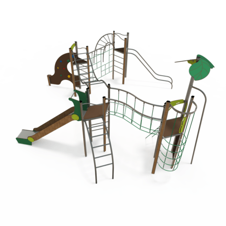 Žaidimų aikštelių kompleksas vaikams nuo 2 iki 12 metų amžiaus – kolekcija 'MEGA / MBG-2619_ME 18-4026-L19'
