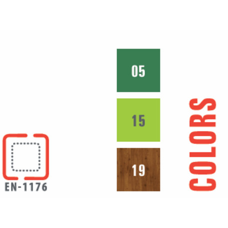 Žaidimų aikštelių kompleksas vaikams nuo 2 iki 12 metų amžiaus – kolekcija 'MEGA / MBG-2619_ME 18-4026-L19'