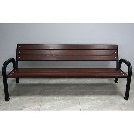 Metalinis suolas su atlošu ir medine sėdimąja dalimi 'MBG/20-Promyk III / 150-180cm'