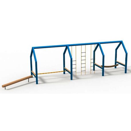 Complessi modulari per parchi giochi per bambini dai 3 ai 12 anni – collezione “Frame / Ninja” MBG-Ninja Frame Frintrop II house 02632