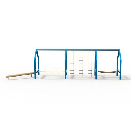 Complessi modulari per parchi giochi per bambini dai 3 ai 12 anni – collezione “Frame / Ninja” MBG-Ninja Frame Frintrop II house 02632