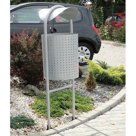 Metalinė šiukšliadėžė su stogeliu 'Beryl-60L'