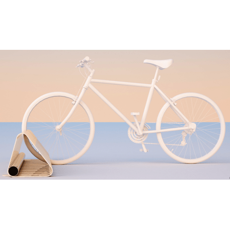 Metal bicycle rack 'Tresette A'