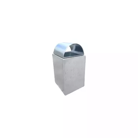 Concrete litter bin '40x40xH/65cm / 55L'