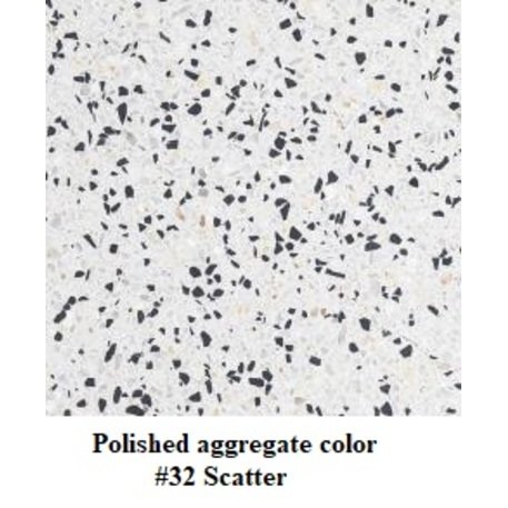 Betoninis vazonas – gėlinė, padengta smulkia granito skaldele 'Premium / 150x37xH/40cm_BS-141'