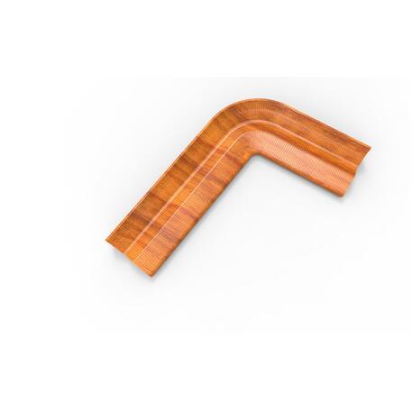 Metalinis gultas, šezlongas su medine gulimaja dalimi iš Iroko medienos 'Exclusive / STF/22-04-10/MDL'