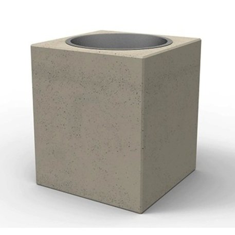 Concrete litter bin '40x40x46,5cm / 30L'