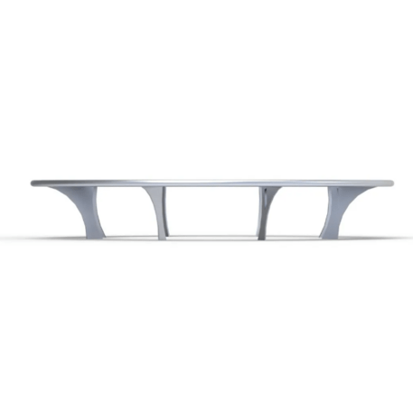 Metalinis suolas (suoliukas) be atlošo, pagamintas iš Iroko medienos 'Premium Collection / STF/20-02-14/MDL'