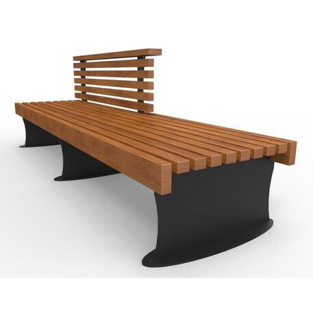 Metalinis suoliukas su / be atlošo, pagamintas iš Iroko medienos 'Premium Collection / STF/13-04-09_01/MDL'