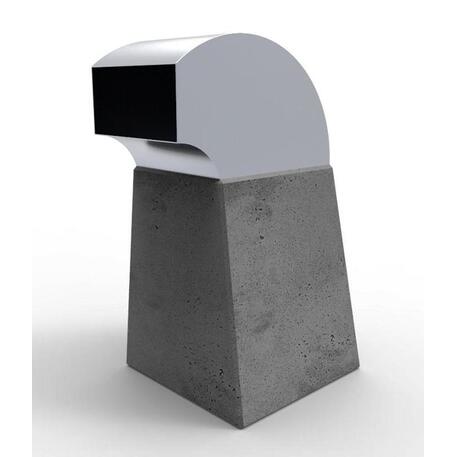 Betoninė šiukšliadėžė su stogeliu 100L 'Exclusive / STF/19-07-40/MDL'