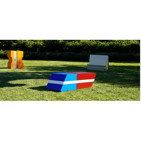 Metalinis suolas be atlošo vaikų žaidimo aikštelėms 'Eraser / Gommina the Seat D870'