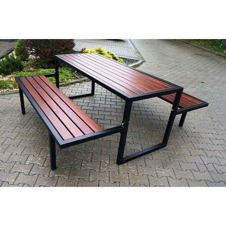 Metal bench + table 'Picnic_1'