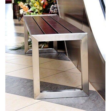 Металлическая скамейка без спинки 'BDS_FRZ-190cm'