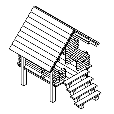 Bērnu rotaļu laukuma elements 'L4.10300 _Small Playing House'