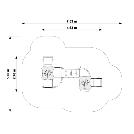 Bērnu rotaļu laukuma elements 'MBG-326/P11104'