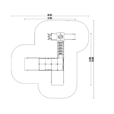 Element placu zabaw dla dzieci 'MBG-366/P1135'