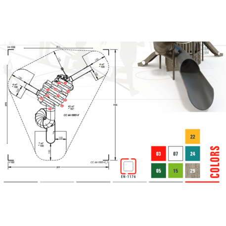 Children's playground element 'MBG-1021/CC 44-1005-V99'