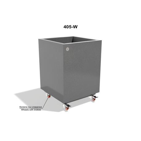 Metalinis lauko vazonas, gėlinė 'Premium / 50x50xH/63cm / BS-405'