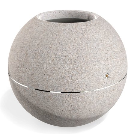 Apvalus betoninis terrazo vazonas (gėlinė) 'Premium / Ø115xH/103cm / BS-360'
