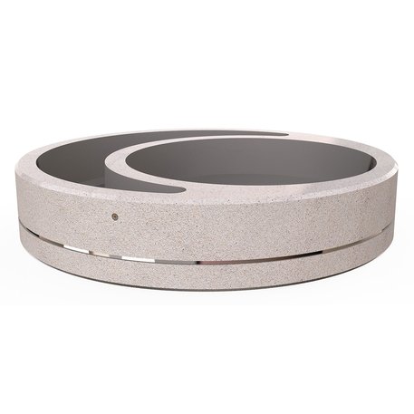 Apvalus betoninis terrazo vazonas (gėlinė) 'Premium / Ø230xH/45cm_BS-330'