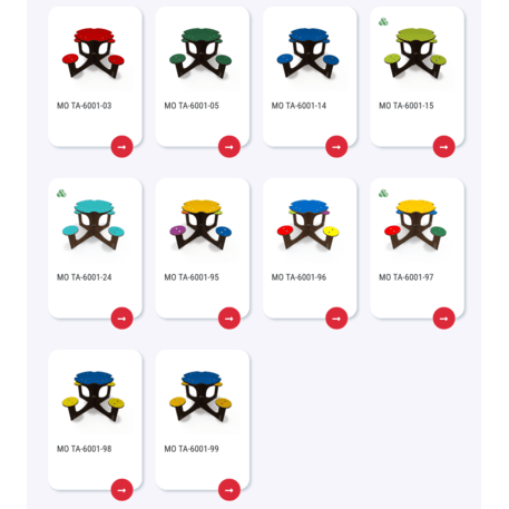 Žaidimų stalas su suolais vaikų aikštelėms 'MO_TA-6001-02'