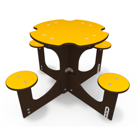 Žaidimų stalas su suolais vaikų aikštelėms 'MO_TA-6001-02'