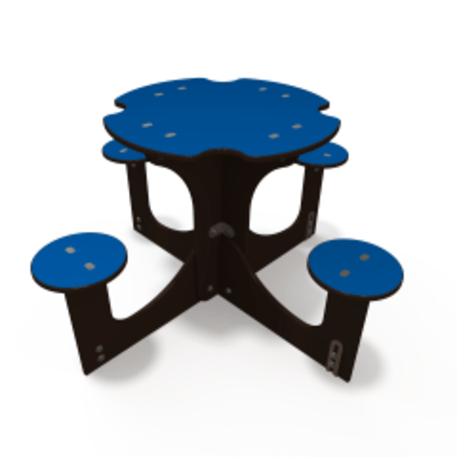 Žaidimų stalas su suolais vaikų aikštelėms 'MO_TA-6001-02'
