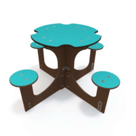 Žaidimų stalas su suolais vaikų aikštelėms 'MO_TA-6001-02'