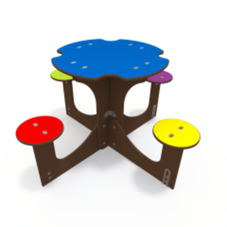Žaidimų stalas su suolais vaikų aikštelėms 'MO_TA-6001-02'
