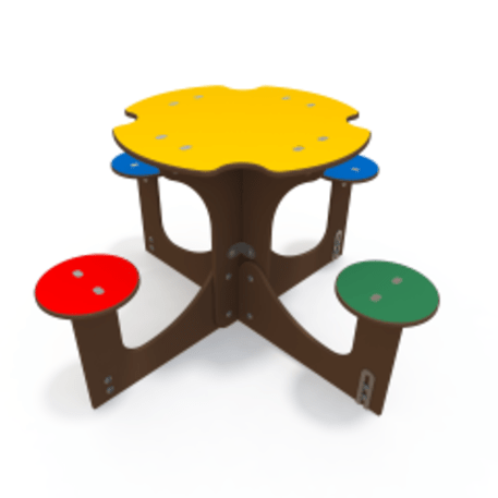 Žaidimų stalas su suolais vaikų aikštelėms 'MO_TA-6001-02'