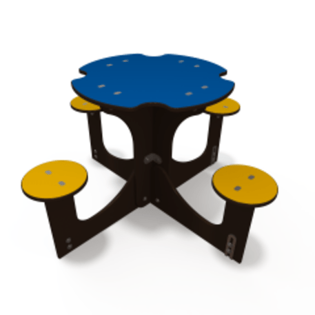 Žaidimų stalas su suolais vaikų aikštelėms 'MO_TA-6001-02'