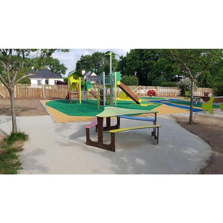 Žaidimų stalas su suolais vaikų aikštelėms 'MO_TA-7001-18'