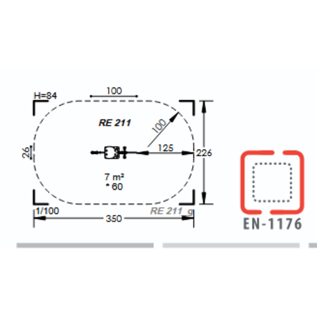Spyruokliukas vaikų žaidimų aikštelėms 'Šuniukas MBG-1002/RE 211-01'