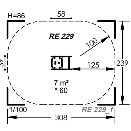 Spyruokliukas vaikų žaidimų aikštelėms 'MBG-1020_RE 229-03'