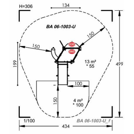 Vaikų žaidimų aikštelių įranga Baby linija – mažiesiems 'MBG-2025_BA 06-1003-U29'