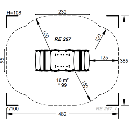 Spyruokliukas vaikų žaidimų aikštelėms 'MBG-1046_RE 257-14'