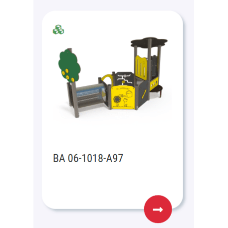 Vaikų žaidimų aikštelių įranga Baby linija – mažiesiems 'MBG-2050_BA 06-1018-A15'