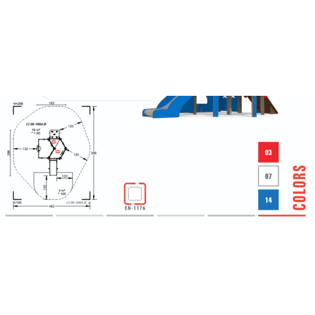  Vaikų žaidimo aikštelės kompleksas, kolekcija 'Piratų laivas / MBG-1179_CI 06-1004-B14'