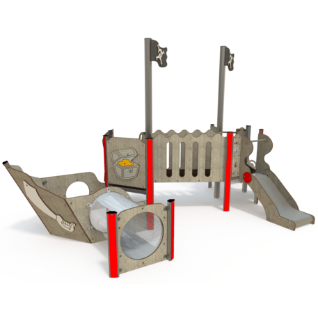  Vaikų žaidimo aikštelės kompleksas, kolekcija 'Piratų laivas / MBG-1181_CI 06-2001-T04'