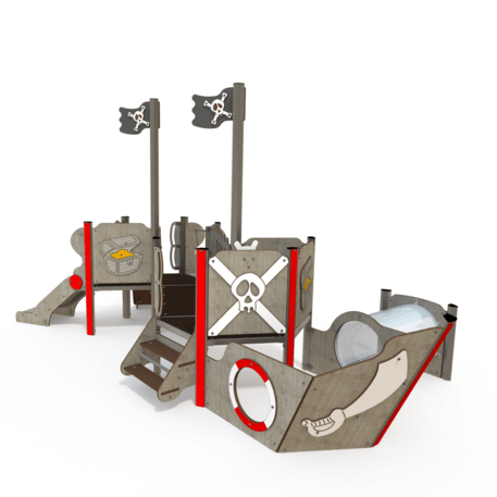  Vaikų žaidimo aikštelės kompleksas, kolekcija 'Piratų laivas / MBG-1181_CI 06-2001-T04'