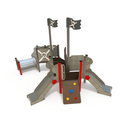  Vaikų žaidimo aikštelės kompleksas, kolekcija 'Piratų laivas / MBG-1181_CI 06-2001-T04'