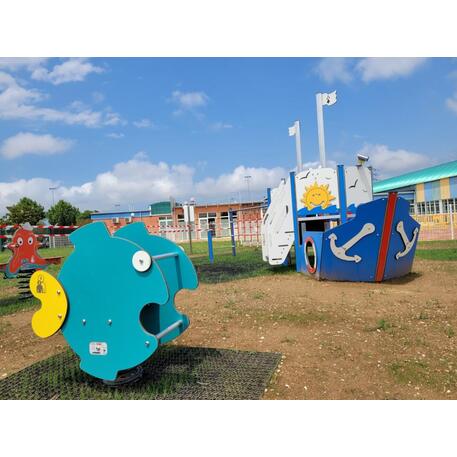  Vaikų žaidimo aikštelės kompleksas, kolekcija 'Piratų laivas / MBG-1191_CI 09-2004-T01'
