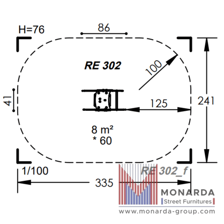 Spyruokliukas vaikų žaidimų aikštelėms 'MBG-1092_RE 302-19'