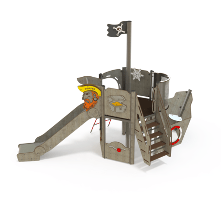  Vaikų žaidimo aikštelės kompleksas, kolekcija 'Piratų laivas / MBG-1201_CI 12-1005-T01'