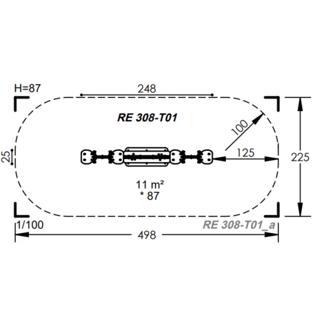 Spyruokliukas vaikų žaidimų aikštelėms 'MBG-1103_RE 308-T01'