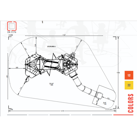  Vaikų žaidimo aikštelės kompleksas, kolekcija 'Giga / MBG-1293_GI 28-2003-J12'