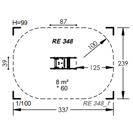Spyruokliukas vaikų žaidimų aikštelėms 'MBG-1144_RE 348-11'
