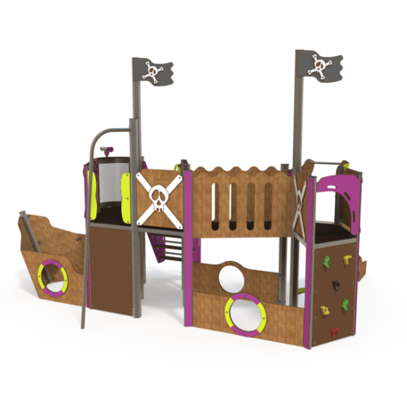  Vaikų žaidimo aikštelės kompleksas, kolekcija 'Piratų laivas / MBG-1207_CI 12-2002-T02'