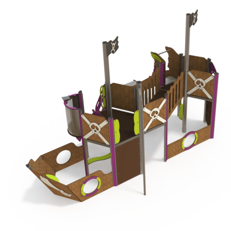  Vaikų žaidimo aikštelės kompleksas, kolekcija 'Piratų laivas / MBG-1207_CI 12-2002-T02'